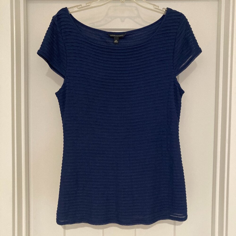 Banana Republic shirt, size women's medium, comet blue; never worn